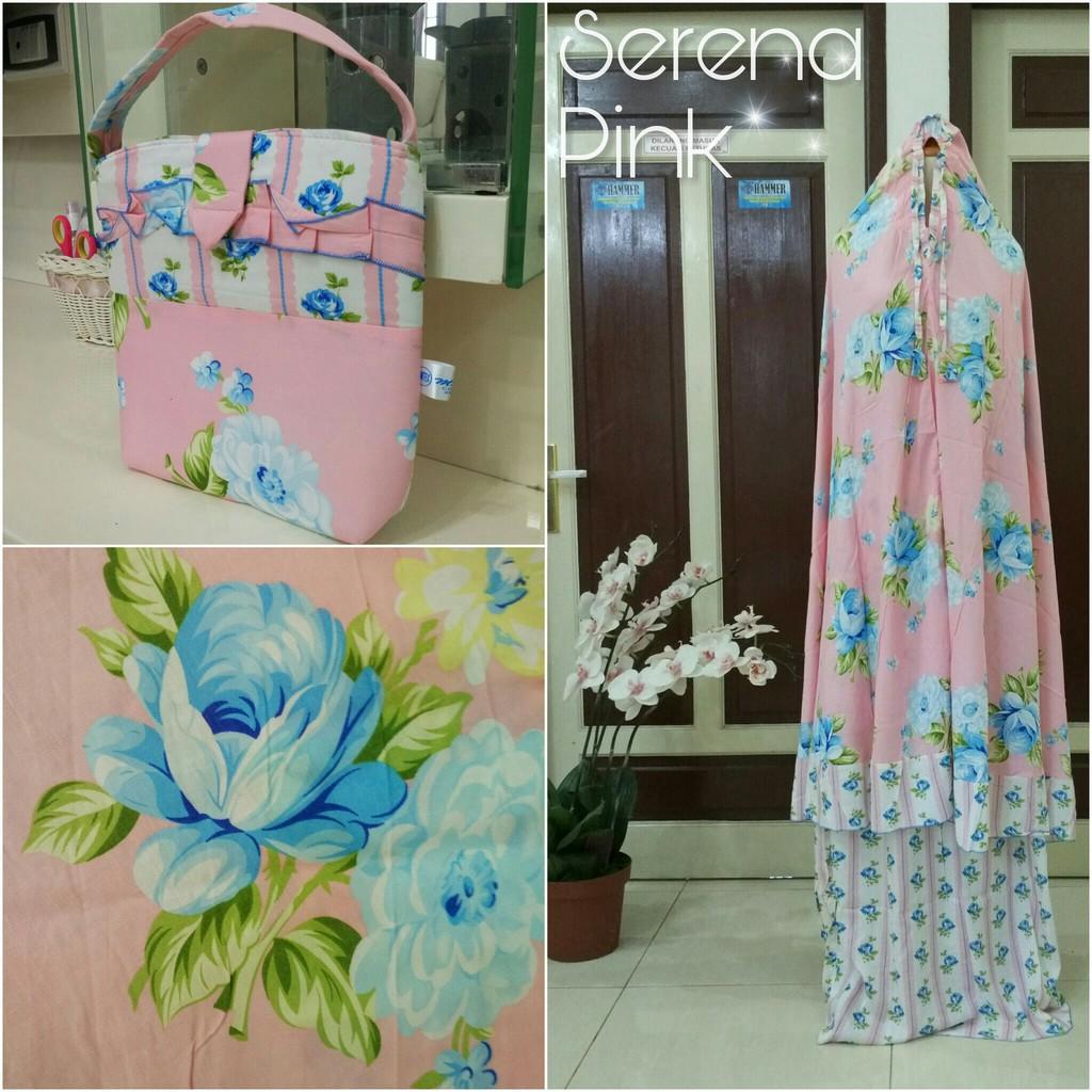 Mukena Bali Serena Pink, Mukena Katun merah bata