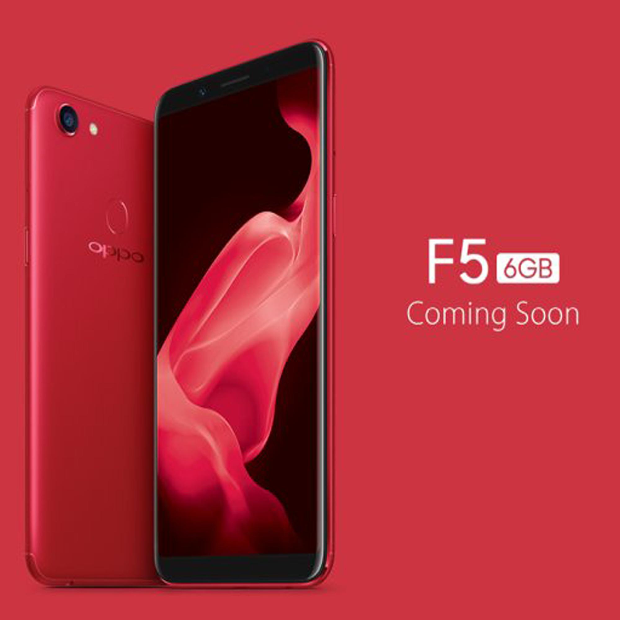 Oppo F5 Ram 6GB/64GB  - RED Edition Smartphone