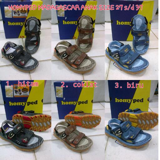 Sandal Gunung Homyped Madagascar Anak Size 30 SD 36