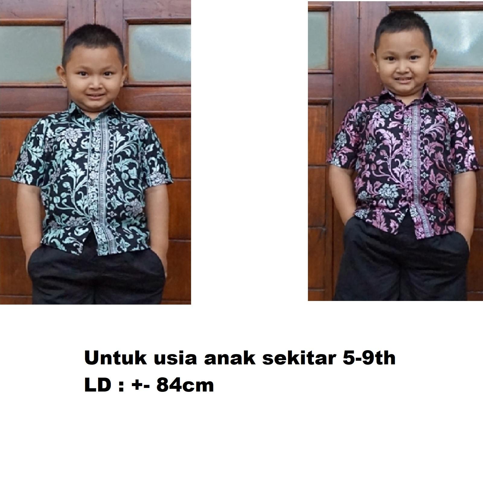 Zaviera - Batik Couple Sarimbit Keluarga Gamis Mahkota