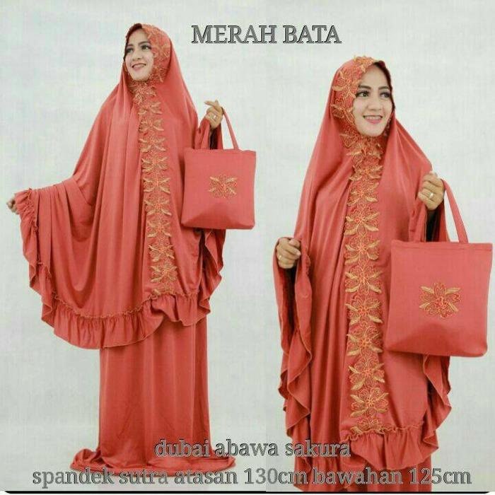 mukena-dubai-cantik-elegan-spandek-sutra-terbaru-abawa-merah-bata NbS