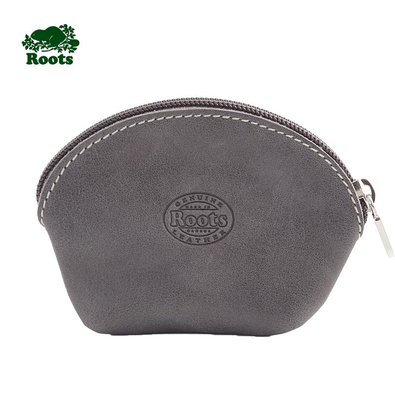 Roots2018/Rc14120534f17 Modis Warna Polos Baru Perempuan Dompet (Abu-abu atau Hitam Q013)