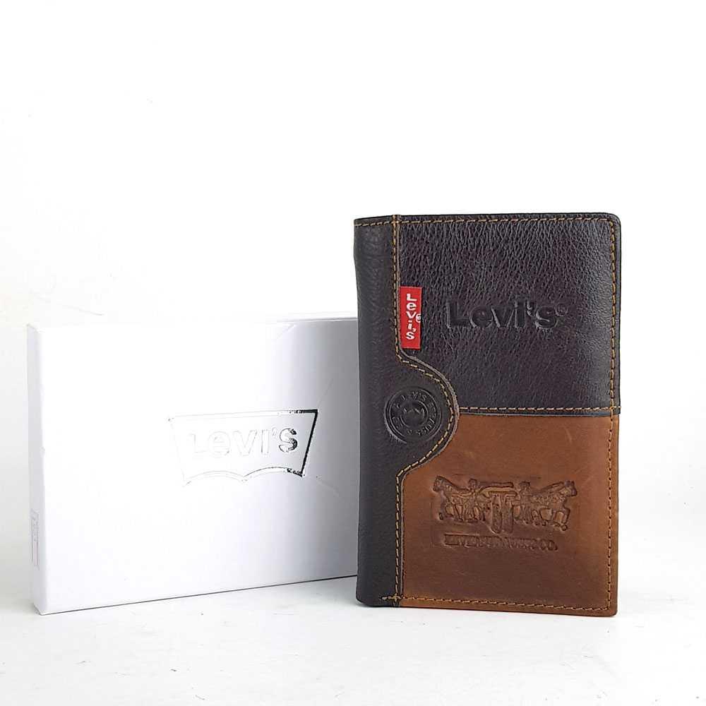 Best Seller!!! Dompet Tanggung Kulit Asli Pria Branded Murah - LVS DTG SJTR Asli Termurah Elegant