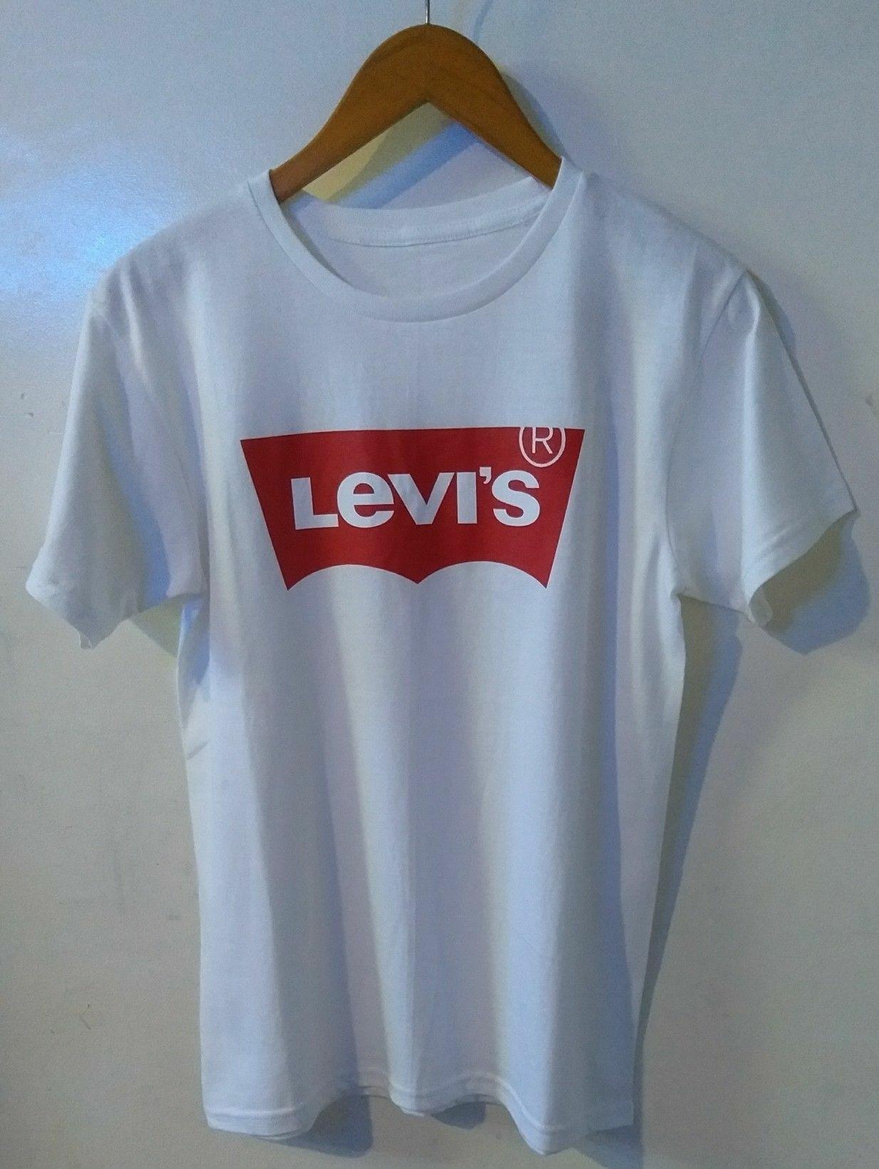 Amazon Distro-kaos distro T-shirt fashion 100% soft cotton combed 30s kaos pria kaos fashion baju distro T-shirt gambar levis sablon plastisol atasan pria wanita katun simple keren cowok cewek pakaian distro