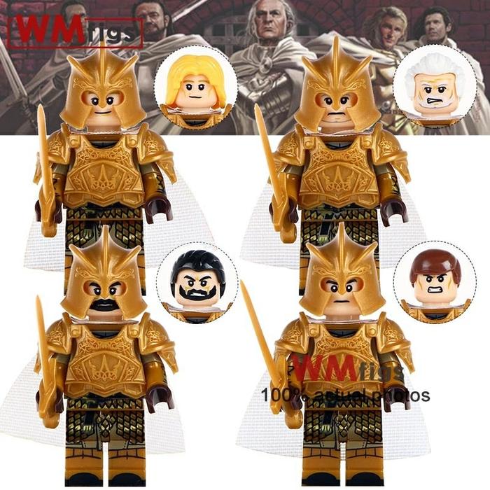 BEST SELLER!!! Lego Minifigure Knight golden armor Game of Thrones Gladiator Castle - 9nORD8