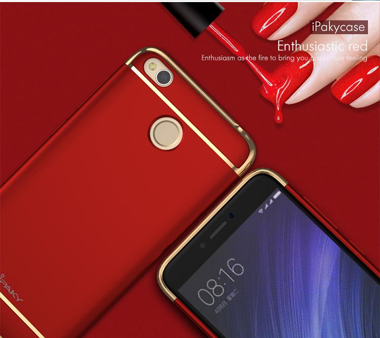Case iPaky Case New Generation 3 in 1 Xiaomi Redmi 4X Prime Hardcase - Merah