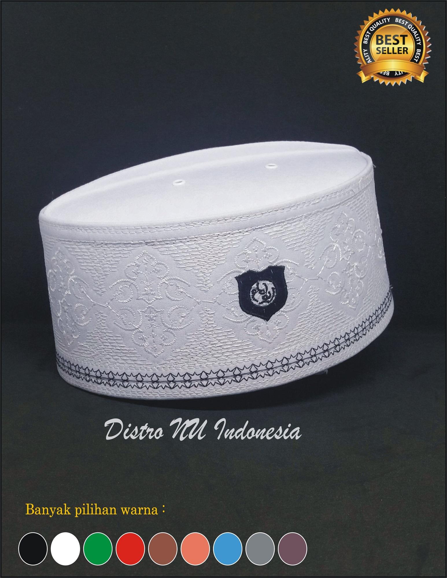 PECI PUTIH BORDIR CERAH ASG-III BAGUS KUAT - songkok Nasional / sagofah / gamis / sarung / sorban / peci as-sagofah / Syekermania / Sajadah Kopyah /Peci Haji / solawat sholawat / sandal / sepatu / seragam sekolah / kaos distro wong nu / distro nu