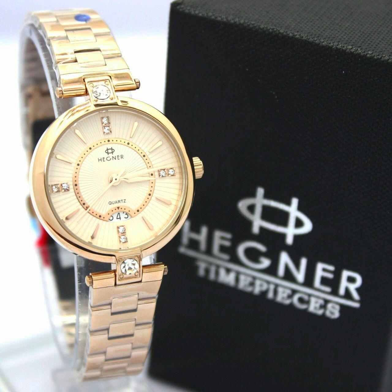 Hegner H5003 Jam Tangan Wanita Stainless Steel Rosegold