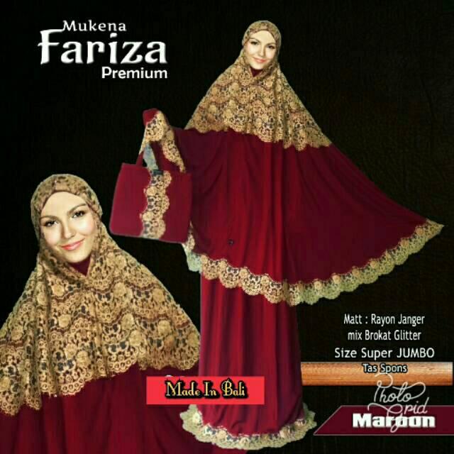 PROMO! MUKENAH BALI RENDA PREMIUM black blue