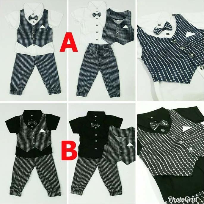 BAJU ANAK BAYI LAKI LAKI BAJU ROMPI BAYI TUXEDO BAYI - ORLANDO - BABYLOVE