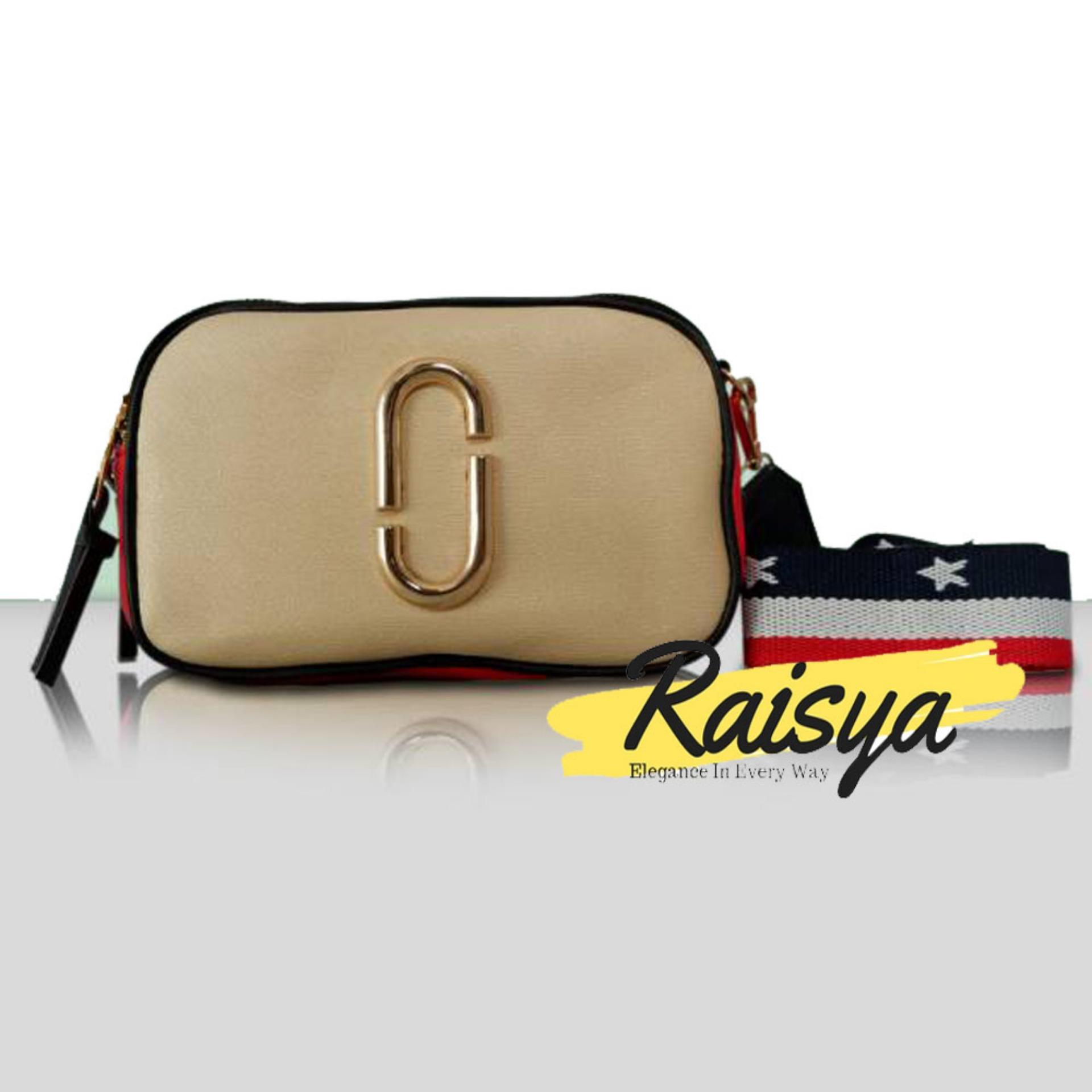 Raisya Tas Fashion Selempang Kulit MJ - Cream