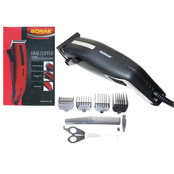 Original Alat cukur Rambut Sonar SN 103 Mesin cukur rambut hair clipper alat pangkas rambut sonar barbershop - Hitam