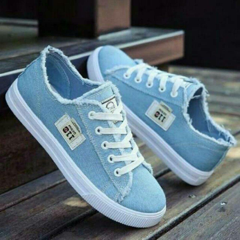 SEPATU KETS DC 011 BIRU - SEPATU SANTAI WANITA - SEPATU WANITA MURAH