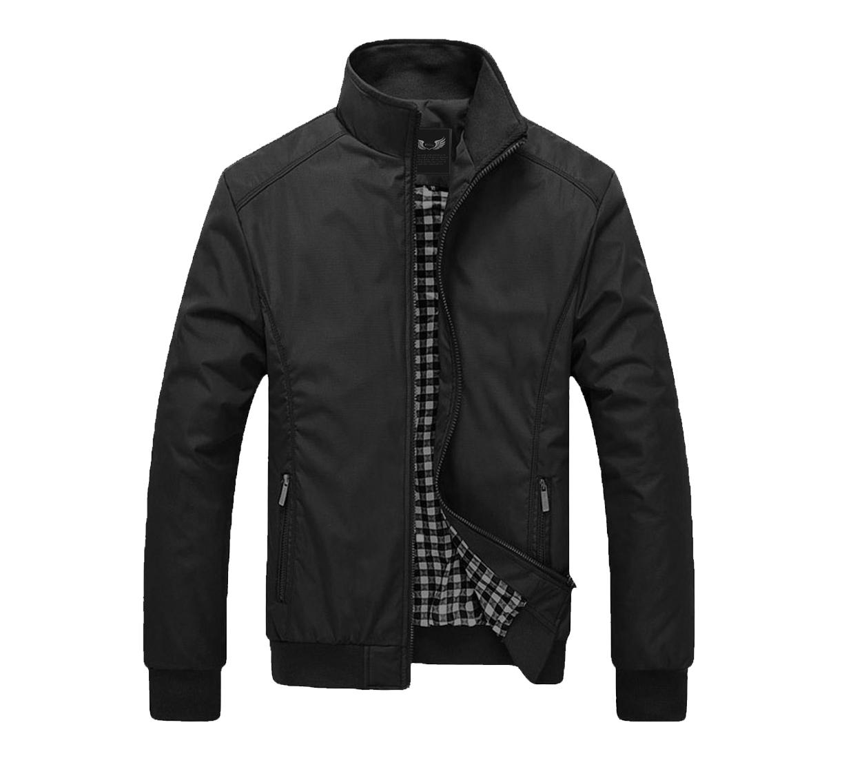 Jaket Pria Virendra Warna Hitam. Keren Nyaman Di Pakai Bahan Parasut Mayer Distro Bandung Anti Air, Anti Angin Teredia logo All Cllub.Promo