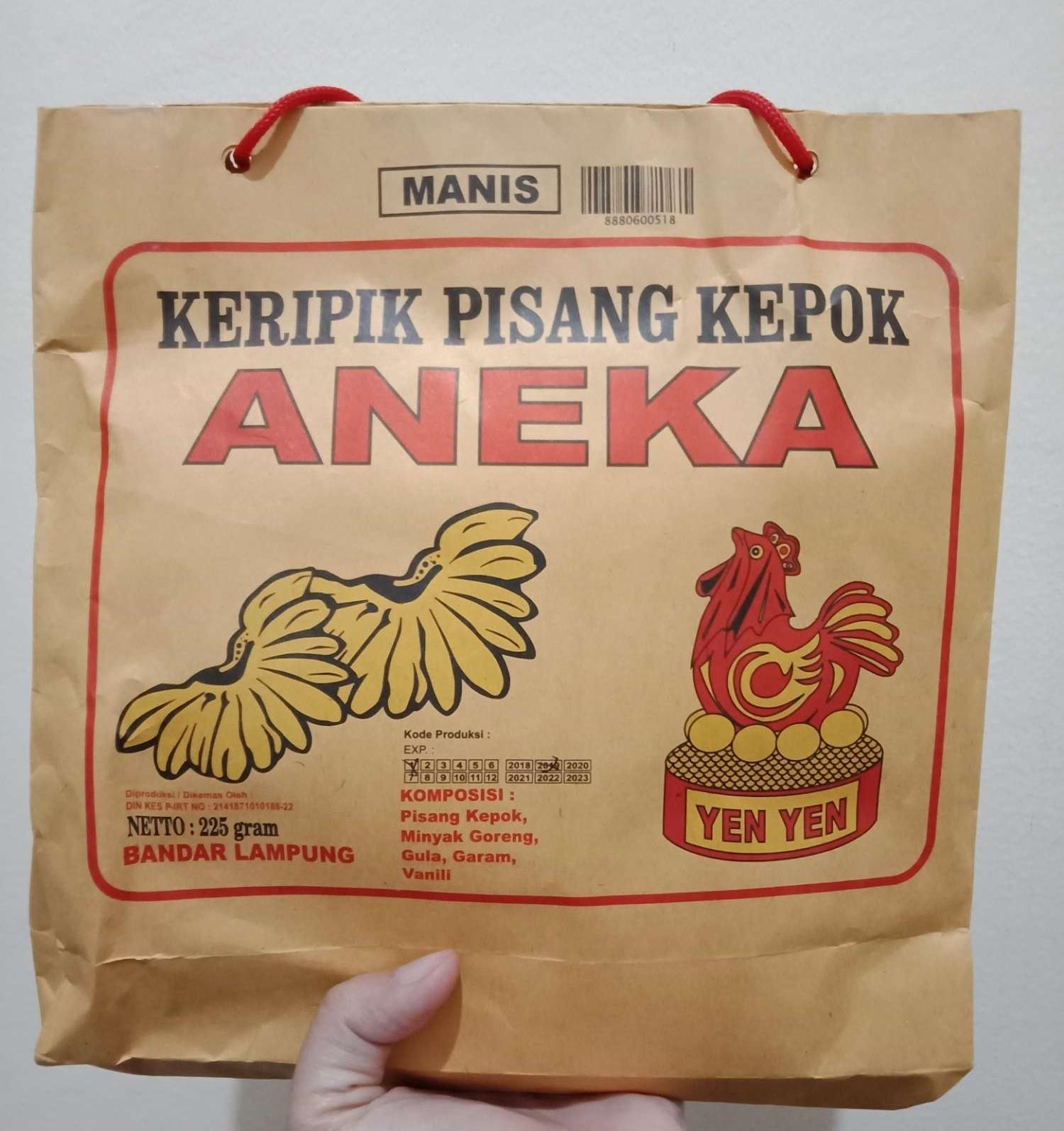 KERIPIK PISANG KEPOK MANIS ANEKA YENYEN LAMPUNG