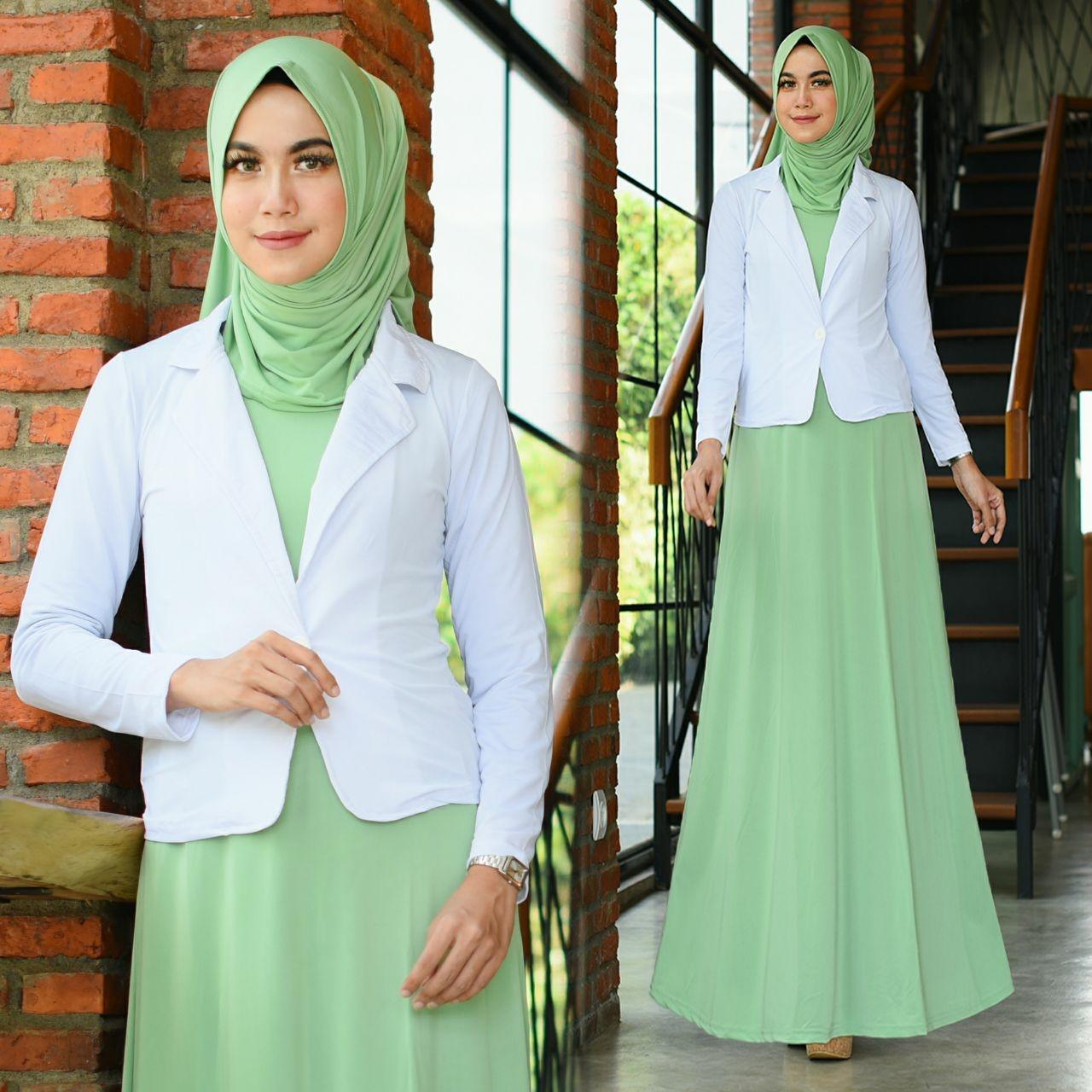 Grateful Fashion Setelan Rosma 3in1 - Hijau - Best Seller - Terbaru 2018