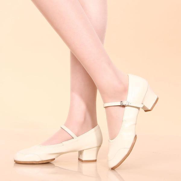 Wanita Salsa Waltz Ballroom Latin Tango Soft Sole Sepatu Dansa Bertumit Sandal