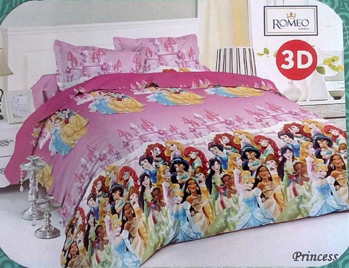 Sprei Romeo ukuran 120 x 200 / No.3 - Princess - sprei terbaru yang nyaman / sprei termurah / sprei tidak luntur / sprei import / sprei anak / sprei dewasa / sprei berkualitas / sprei bagus / sprei keren / sprei trendy / sprei trendy / sprei