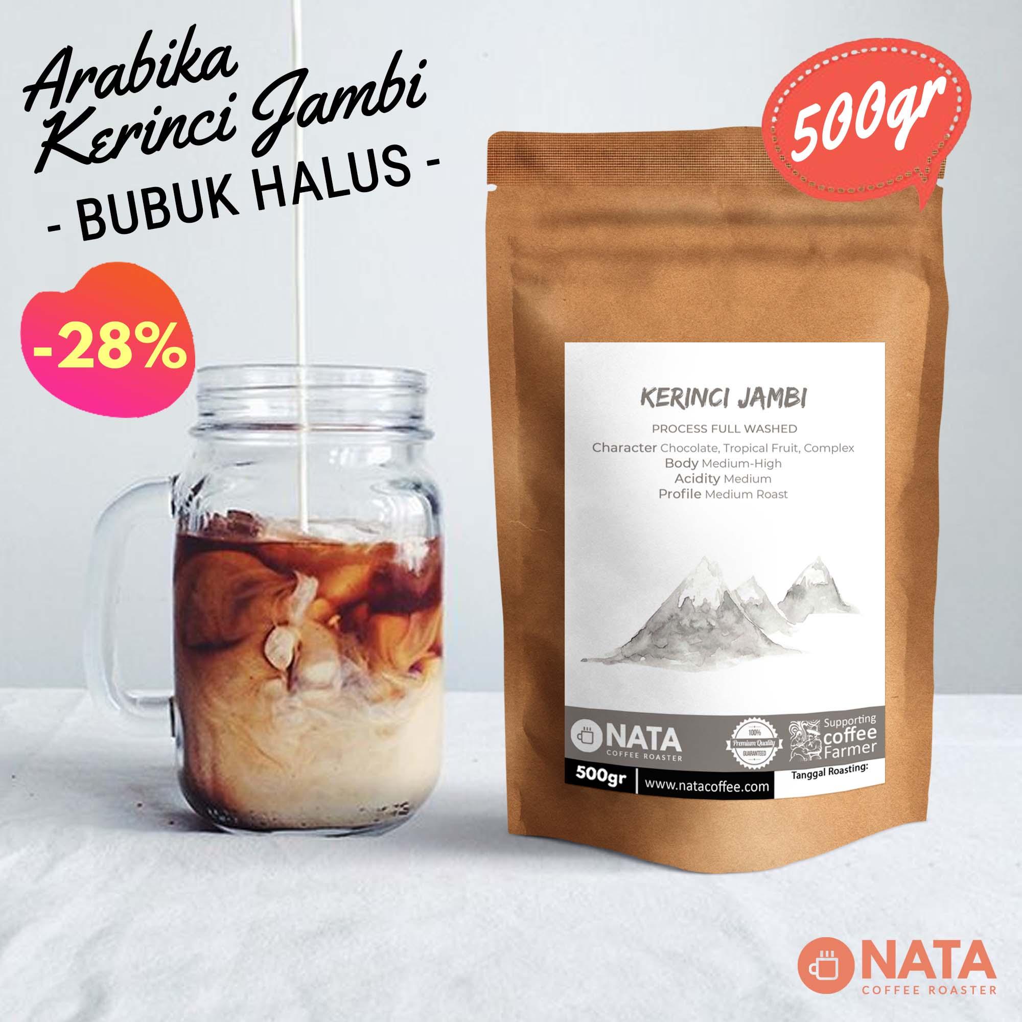 Nata Kopi Arabika Kerinci Jambi 500gr - BUBUK HALUS