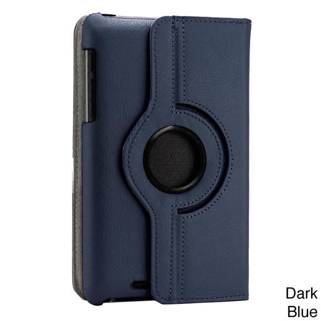 MR Asus Google Nexus 7 Rotary Rotate Leather Case Flipcover Asus Google Nexus 7 Cover Kulit Asus Google Nexus 7 Sarung HP Asus Google Nexus 7 Dompet Kulit Asus Google Nexus 7 - Biru Tua