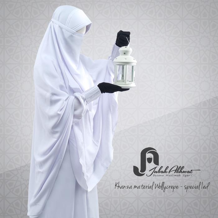 gamis syar'i warna putih