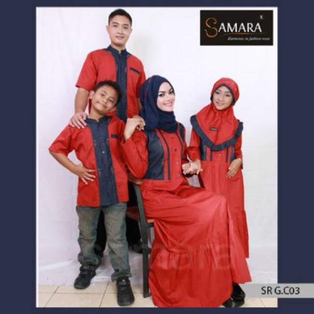SR.C03 | Seragam keluarga couple baju muslim murah katun sarimbit branded koko gamis Ayah ibu anak. Koko Anak No 8 , 10