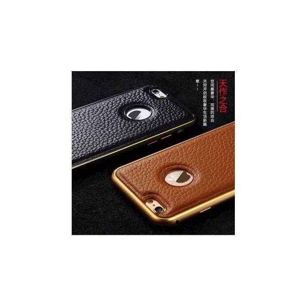Termurah! Bumper Leather Golden Case Iphone 6/S & Iphone 6+/S Iphone 6 Plus -183 ALLF