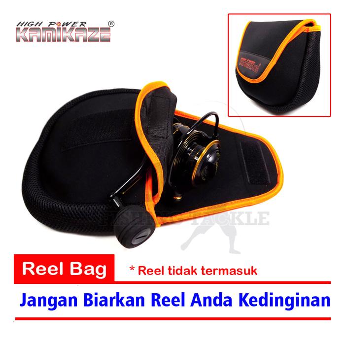 BEST SELLER!!! Kamikaze Reel Bag Jugy 107-3 Tas Reel Pancing 2 Layer - 18x16x7cm - IXA27Q