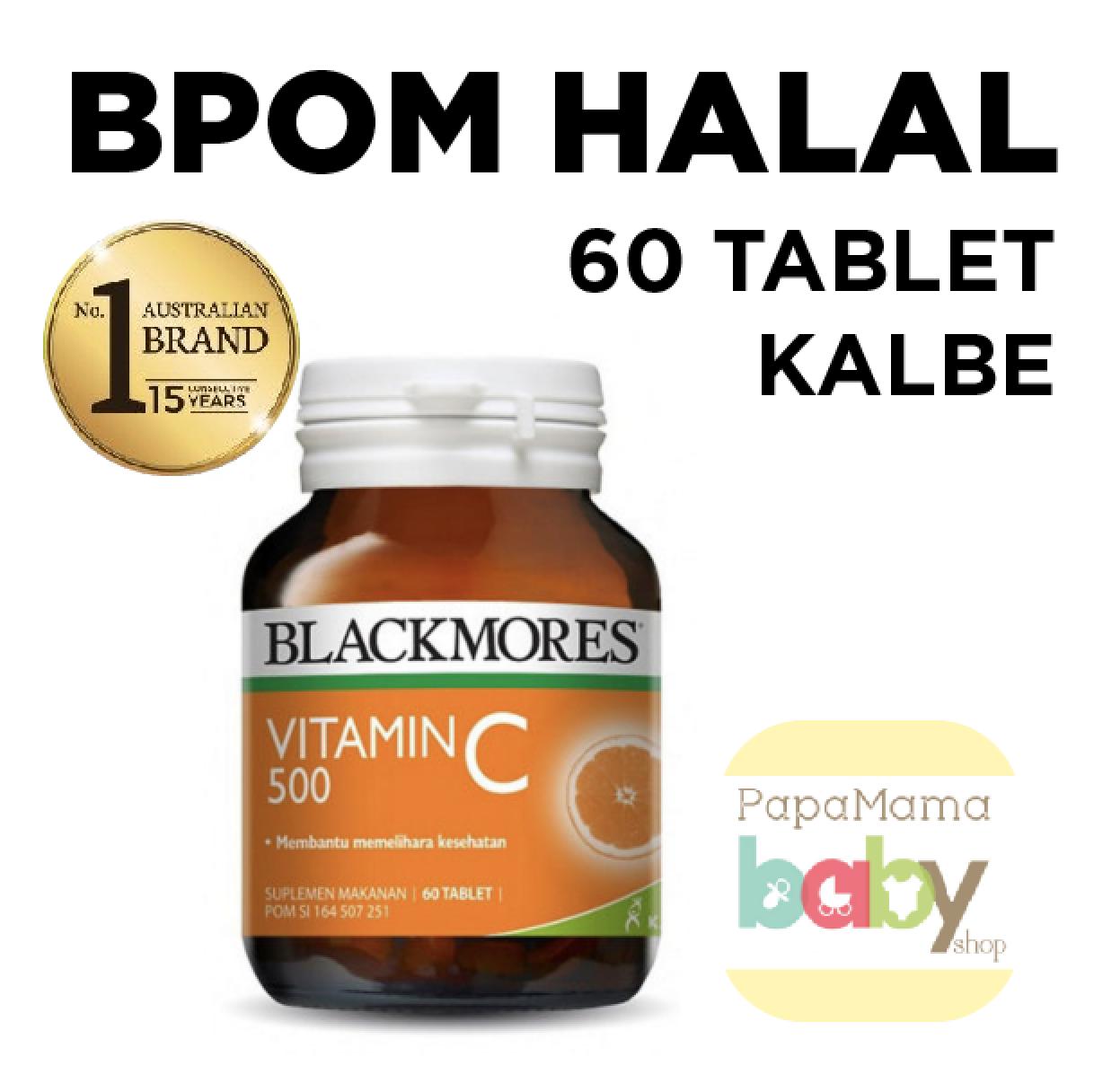 Blackmores Vitamin C Vit C 500 mg 500mg 60 Kapsul BPOM KALBE HALAL