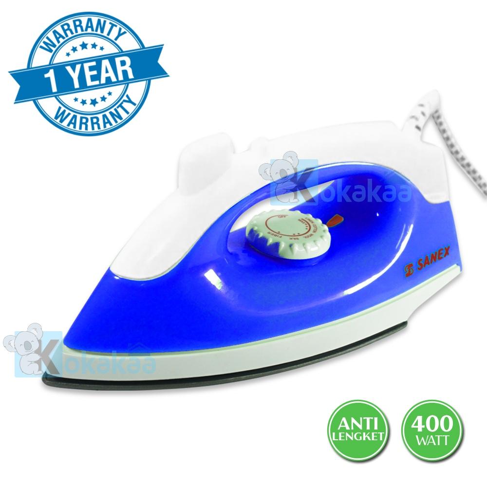 Sanex Setrika Uap Iron Otomatis Anti Lengket Setrikaan Listrik S-112X