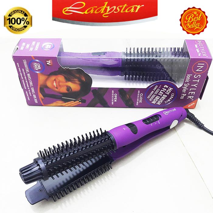 TERMURAH SE LAZADA INSTYLER IONIC STYLER PRO 2 In 1 ALAT CATOK RAMBUT CATOKAN ROTATING HAIR IRON PELURUS KERITING /VAGANZA