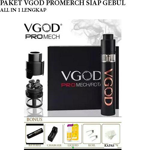 ROKOK ELETRIK/ROKOK VAPE/PAKET LENGKAP VGOD/ VGOD PRO MECH/RDTA