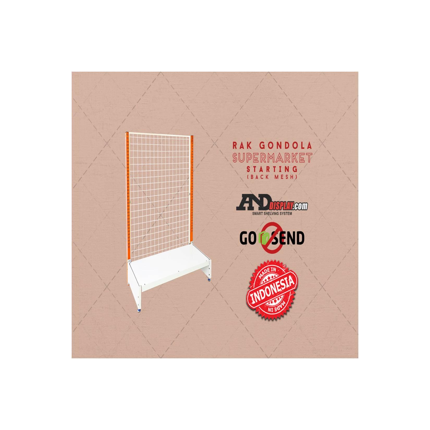 RAK SUPERMARKET START SINGLE BMESS T.120CM TNP SHLV MINIMARKET GONDOLA