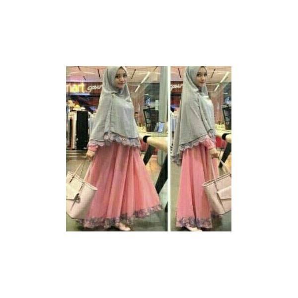 Syafina Gamis Maxi Syari Baju Muslim Remaja Wanita Bagus Murah