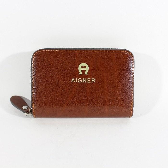 Dompet Kartu Kulit Aigner Import 2020 Brown - LJS22w