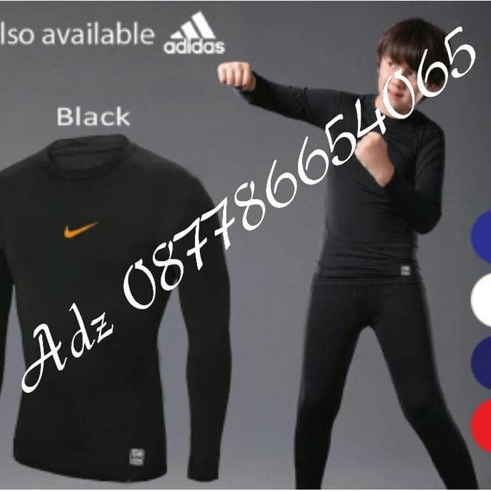 Manset anak panjang jempol bolong / manset bola anak nike adidas