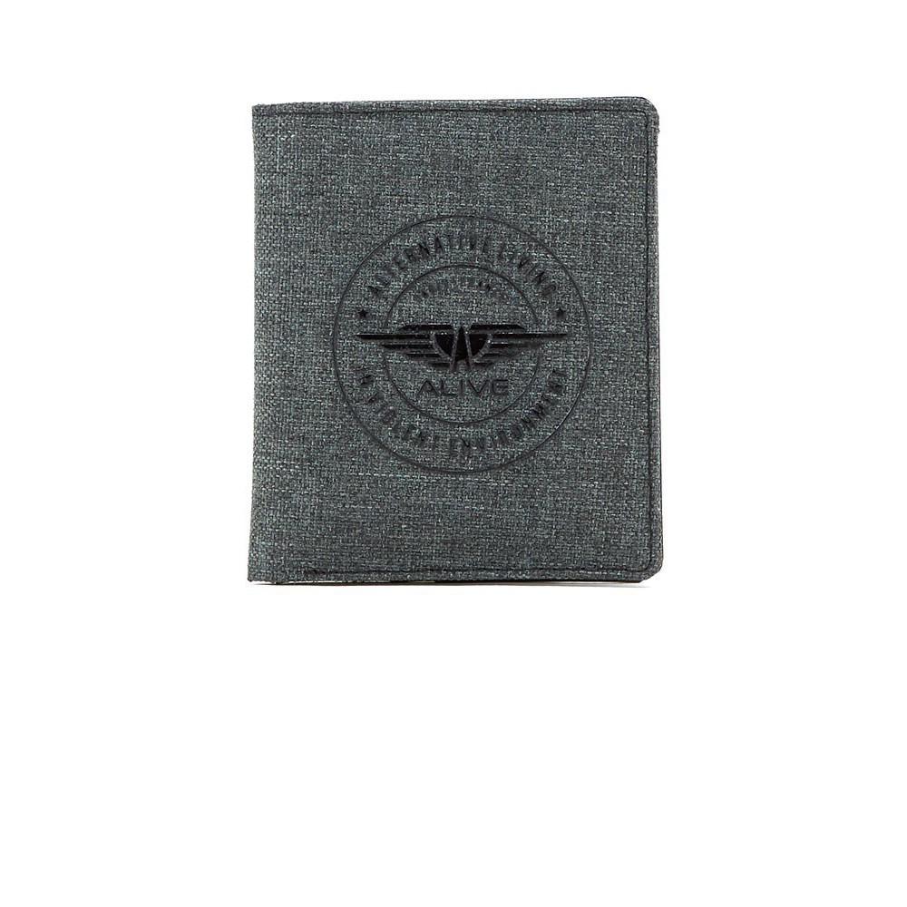 DOMPET PRIA ALIVE IMPORT GRIFFIN W1407G3 ABU BERDIRI PENDEK KECIL ORI LAKI COWOK ORI ORIGINAL PARIS