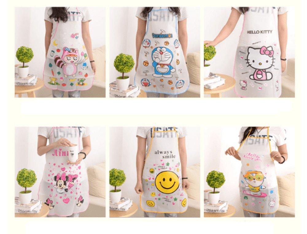 Serba Grosir Murah Celemek Tranparant Anti Air Memasak Karakter Lucu Clemek Apron 1 Set Isi 3 Apron Masak Apron Barista Apron Chef Celemek Masak lucu Apron Waterproof Celemek Dapur