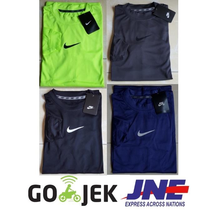kaos dalam Nike lengan panjang dri fit base layer olahraga fitness - ESUXCu