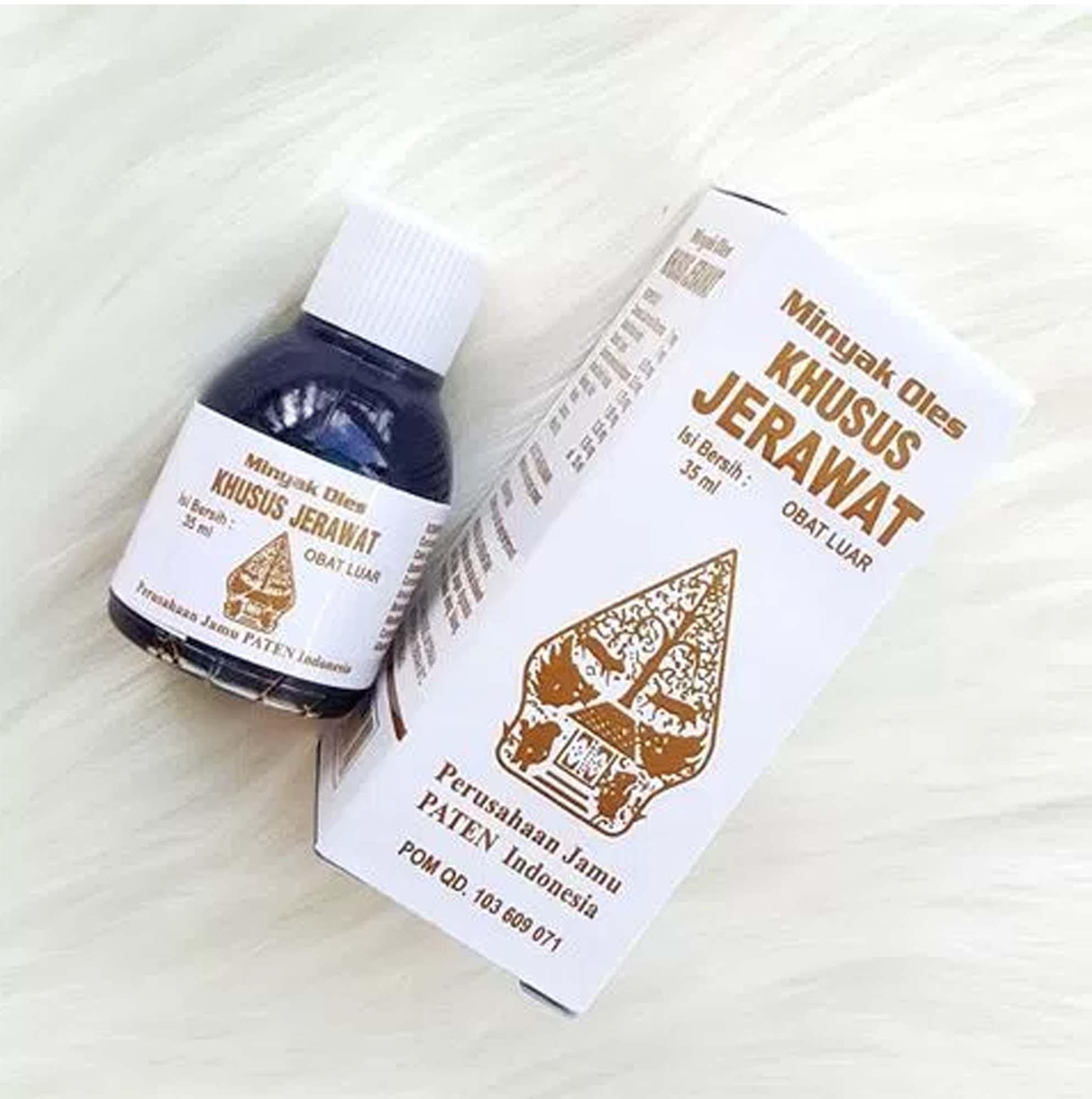 Minyak Oles Herbal Obat Jerawat Cap Wayang 35 mL