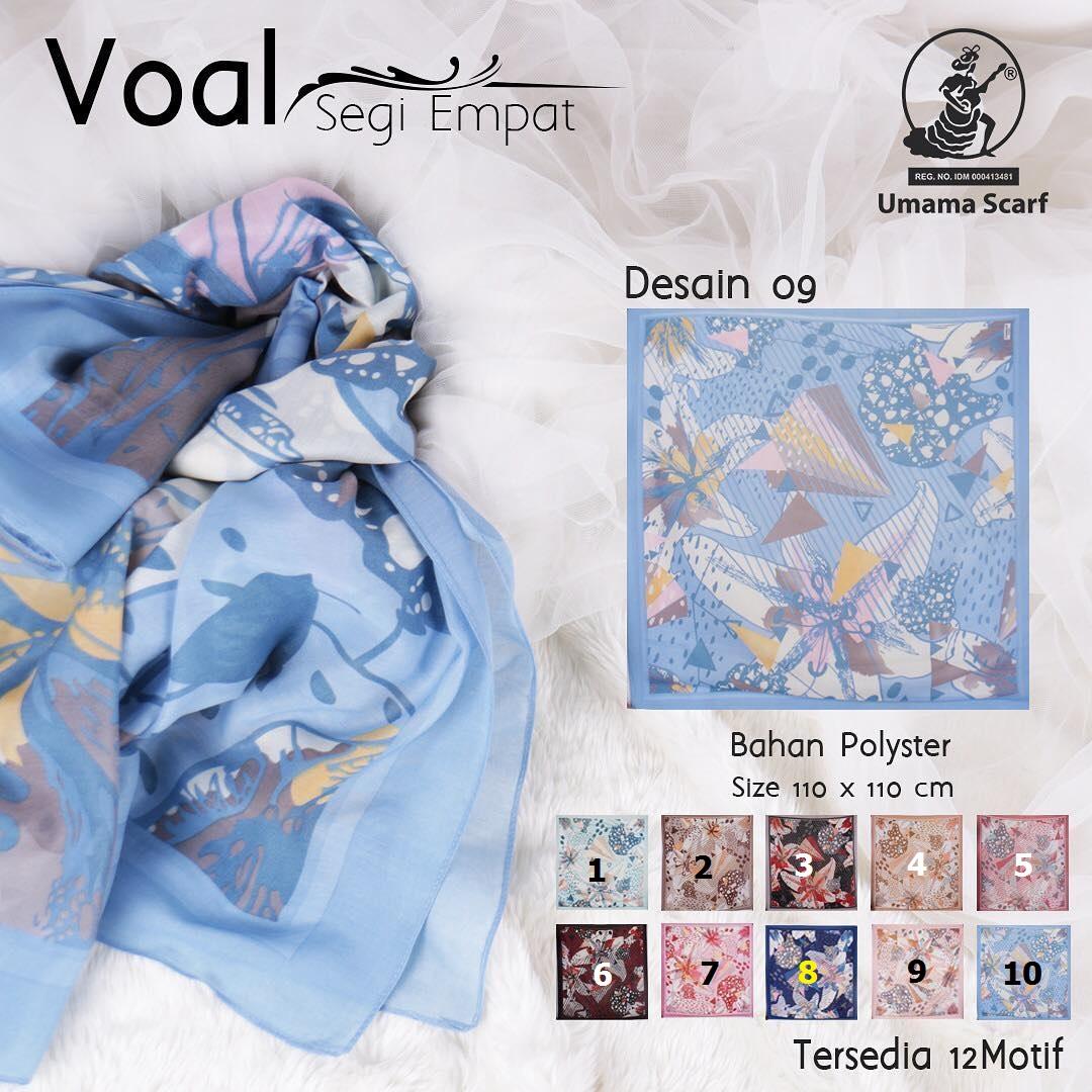 Faimstore Hijab Segi Empat Umama Voal / Jilbab Segi Empat Umama Voal / Kerudung Segi Empat Umama Voal / Premium Hermess - Jilbab Motif Premium