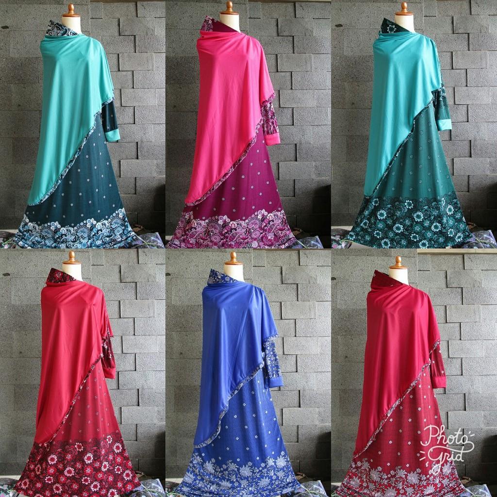 GAMIS JERSEY KRUDUNG SYAR'I / MINIMAL ORDER 3PCS / TERLARIS MURAH / JERSEY ADEM / GAMIS KEREN MIX MOTIF&WARNA