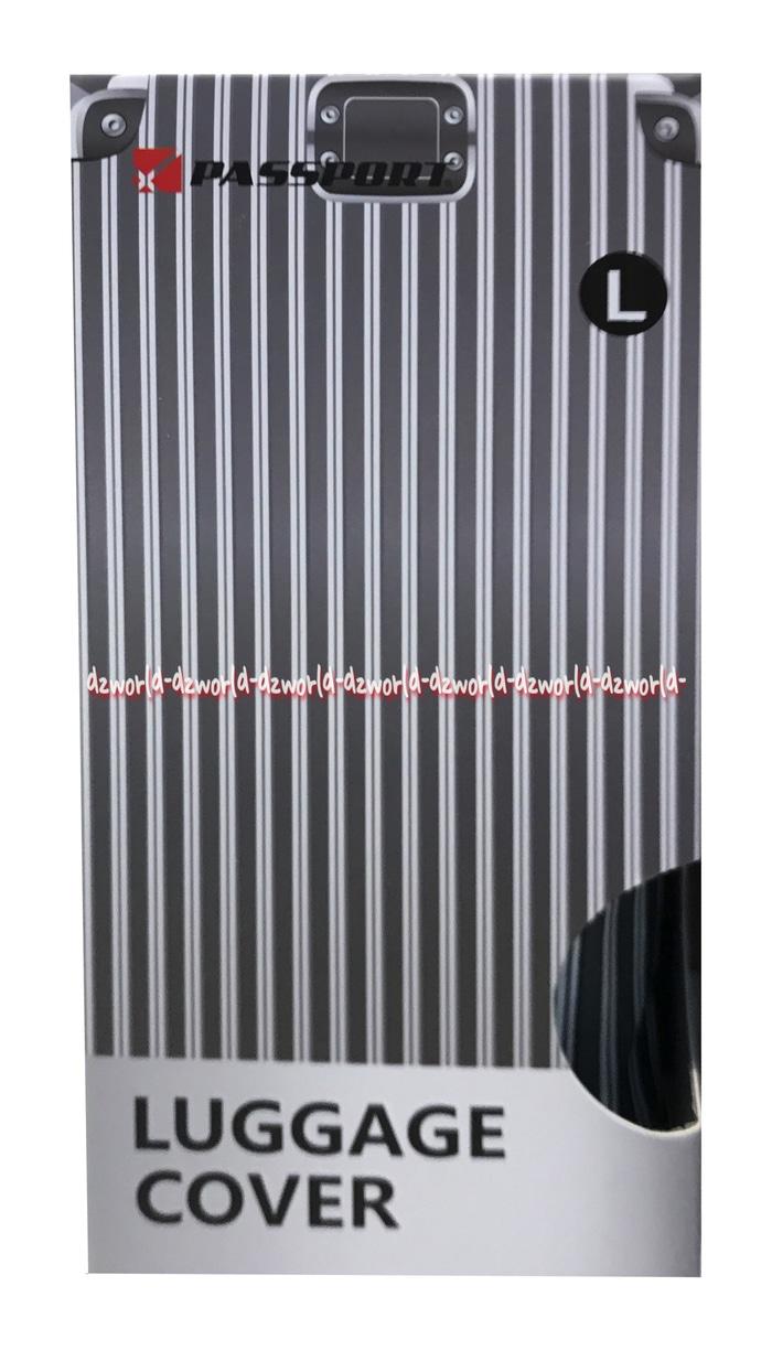 Passport Luggage Cover Sarung Koper Motif Salur Size L Uk 26-30 Inch