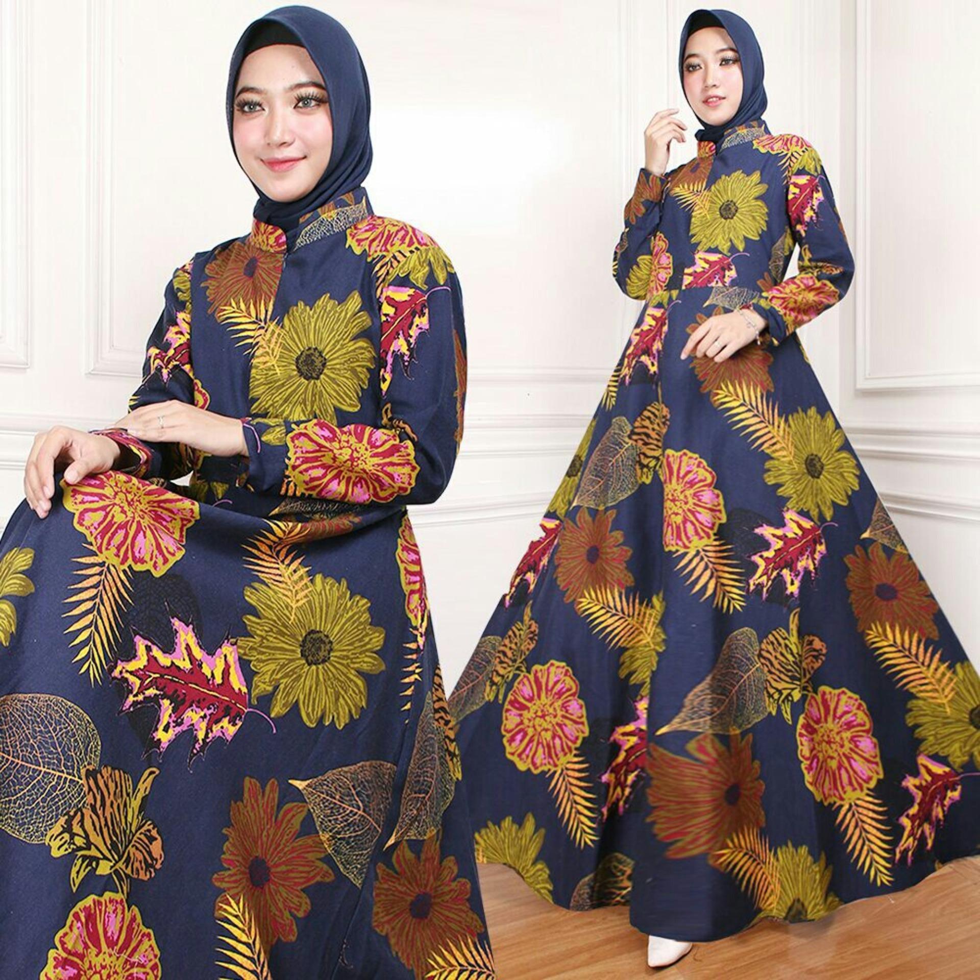 Kedai_Baju Maxi Syari Gamis Modis Indah Biru - 7Z