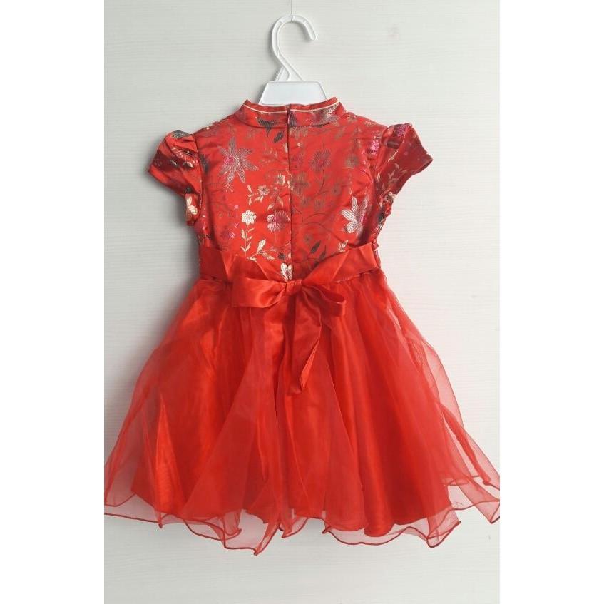 PROMO SALE DRESS CHEONGSAM ANAK IMPORT RED MODERN QIPAO DRESS FZ001XO
