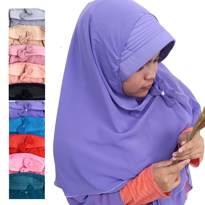 Delice Hijab Kepala Kerudung Nadine Jilbab Instan Syari Khimar Polos Dengan Pet Free Bros Pita 2 Layer Instant Langsung Pakai Women Fashion Wanita Muslim Muslimah Bahan Sifon Chiffon Pengajian Sehari-hari Penutup Pelindung Kepala Simple Adem Nyaman