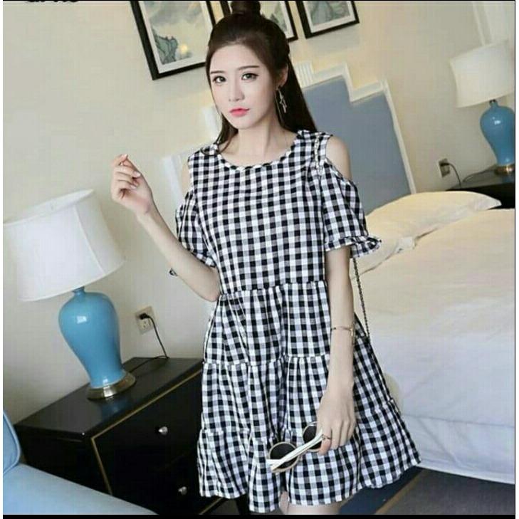 Novi.olshop Dress Wanita Lengan Pendek Sisca / Dress Kaos Wanita / Dress T-shirt Wanita / Gaun Kaos Wanita / Dress Santai Wanita / Gaun Remaja/ Gaun Kasual / Dress Casual Wanita / Dress Murah / Dress Gaul / Dress Modern / Gaun Murah / Gaun Modern
