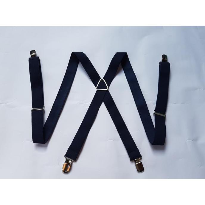 Suspender X Hitam Dewasa / Bretel / Tali Jojon / Tali Kodok - 0Hej8x