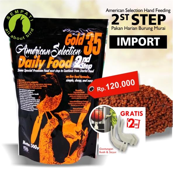 Starter food 2 st step american selection pakan burung murai