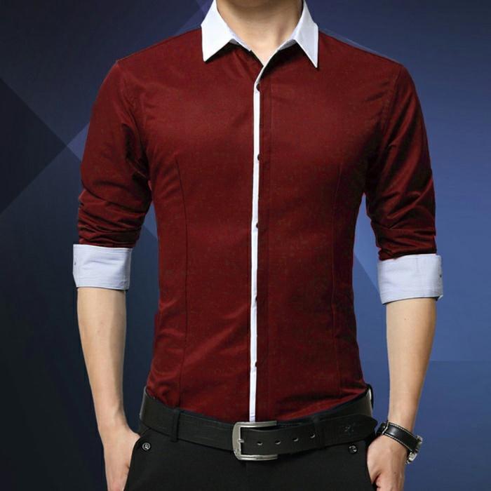 RDEPs Kemeja Pria Kemeja Formal Pria Kemeja Casual Pria Baju Pria Atasan Pria Baju Kerja baju murah bagus elegan kemeja allsize fit to L